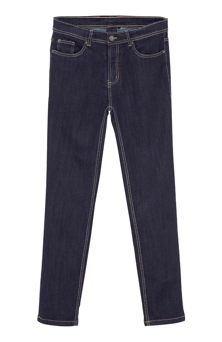 Happy Sizes Jean παντελόνι σε ίσια γραμμή σε denim blue χρώμα 589784-Denim Blue