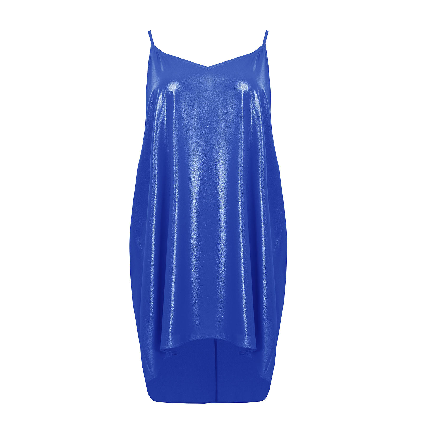 Φόρεμα αμάνικο metallic 8001.7129-royal-blue