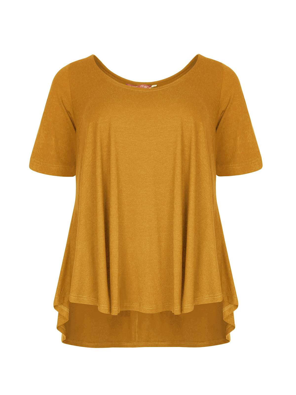 Basic μπλούζα με στρογγυλάδα 0000.1506.C.ΝΕΤΤΟ-pale-yellow