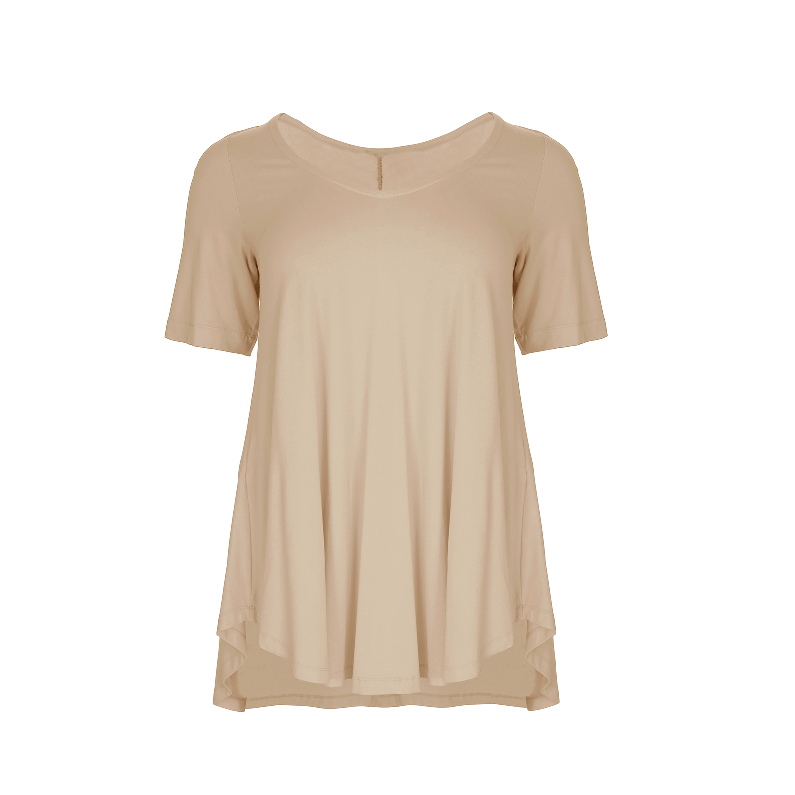 Basic μπλούζα με στρογγυλάδα 0000.1506.C.ΝΕΤΤΟ-beige